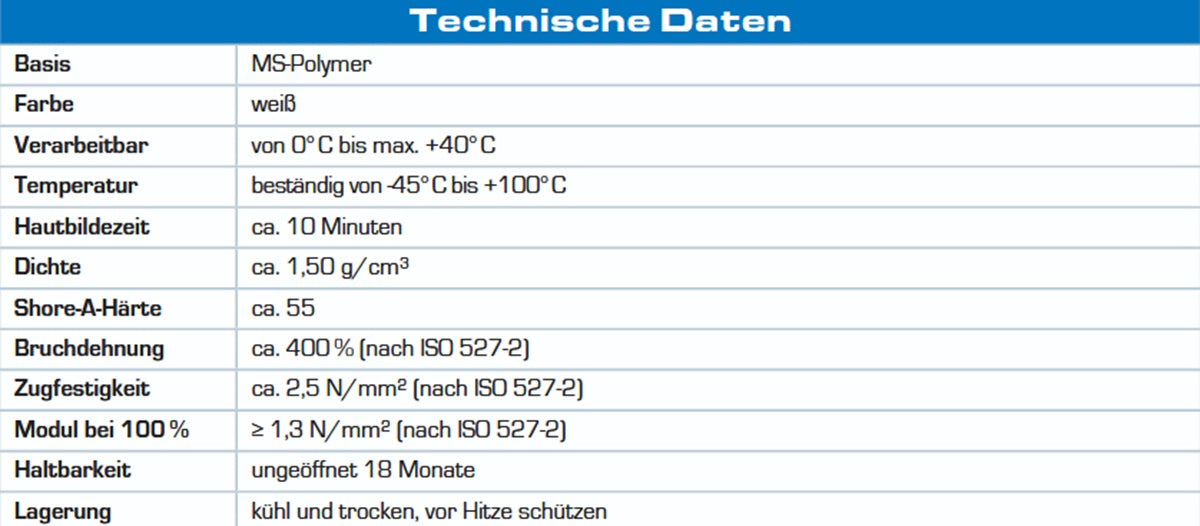 Datenblatt Beko Hai Tack Montagekleber bei SicherFest.de