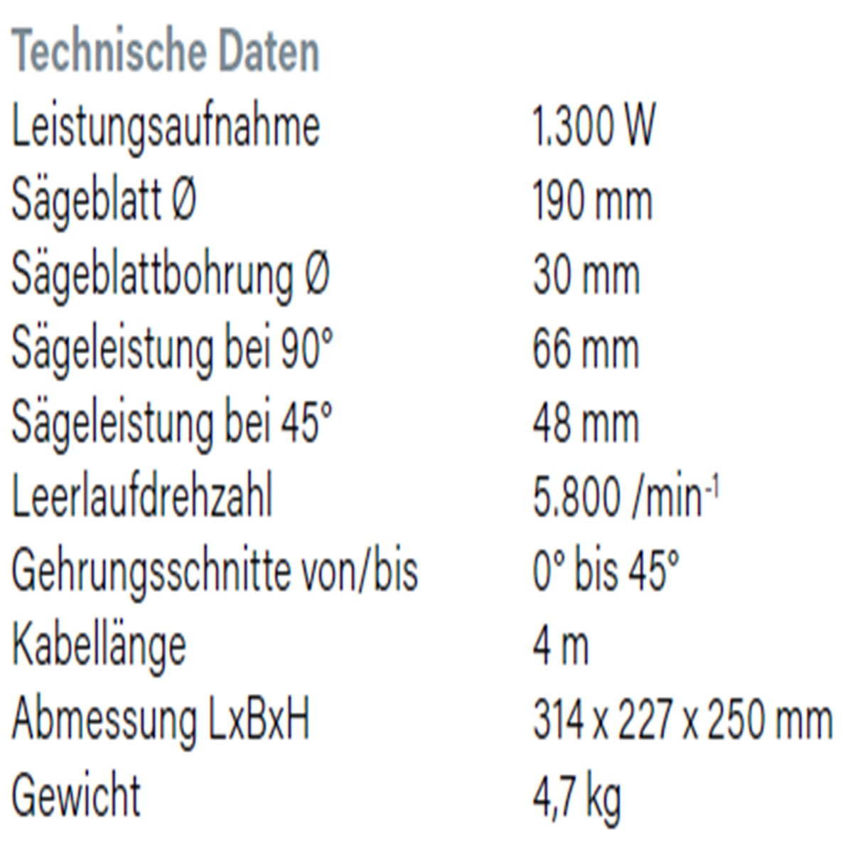 Datenblatt Hikoki C7U3 bei SicherFest.de