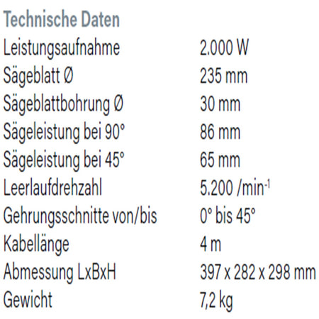 Datenblatt Hikoki C9U3 bei SicherFest.de