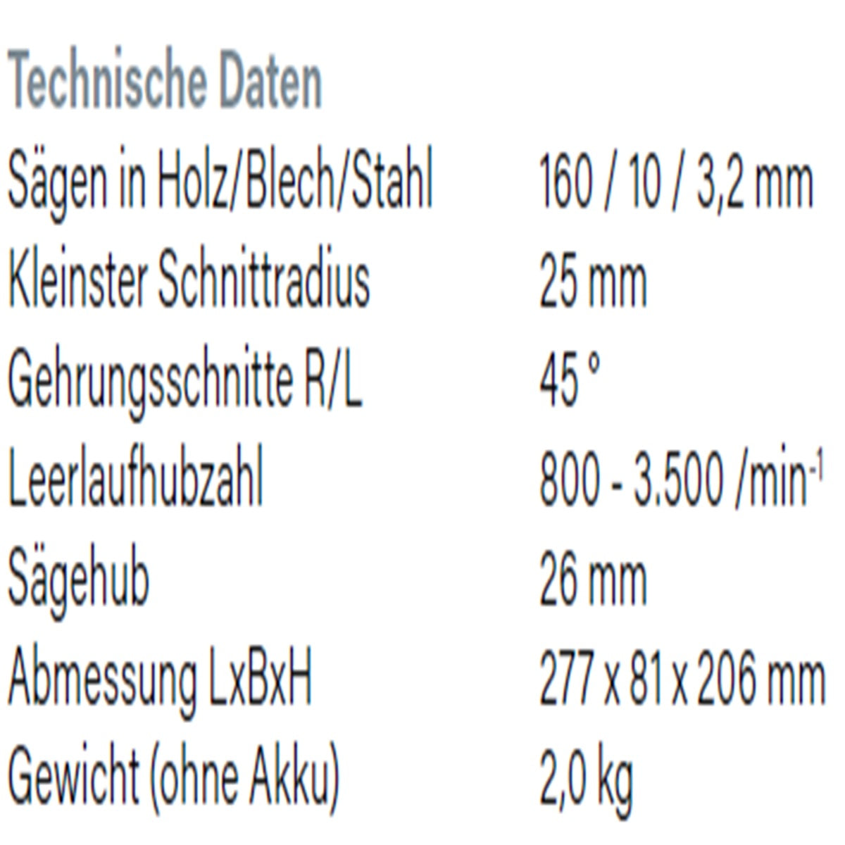 Datenblatt Hikoki CJ36DA bei SicherFest.de