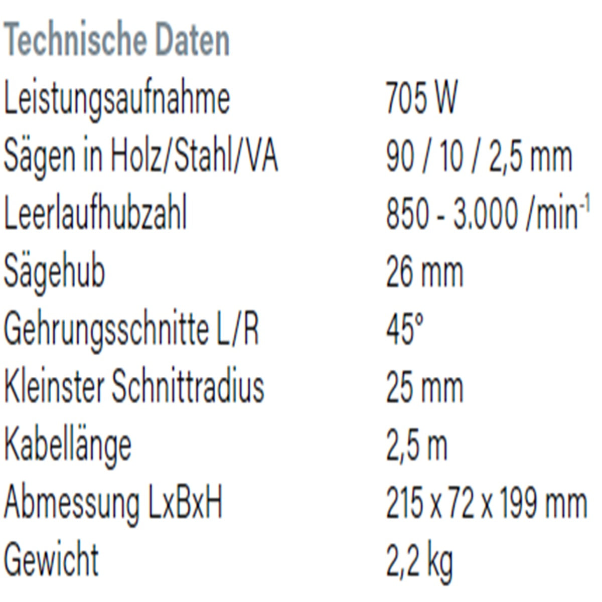 Datenblatt Hikoki CJ90VST2 bei SicherFest.de