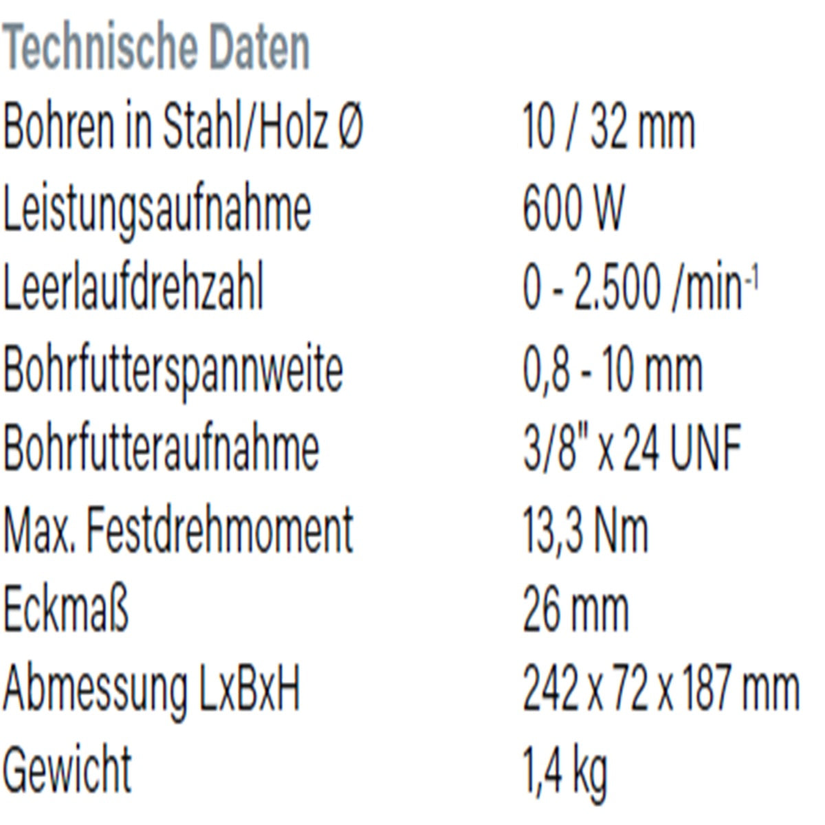 Datenblatt Hikoki D10VC3 bei SicherFest.de