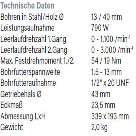 Datenblatt Hikoki D13VB3 bei SicherFest.de