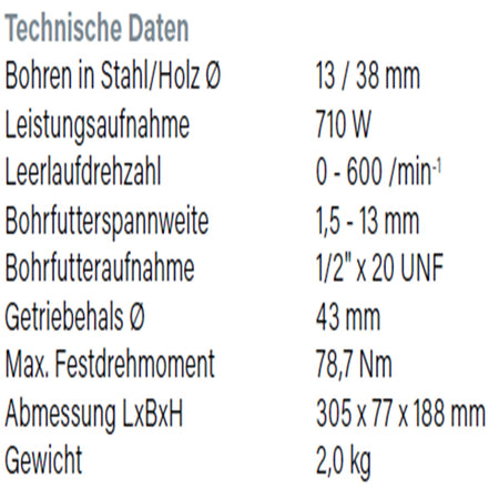 Datenblatt Hikoki D13VG bei SicherFest.de