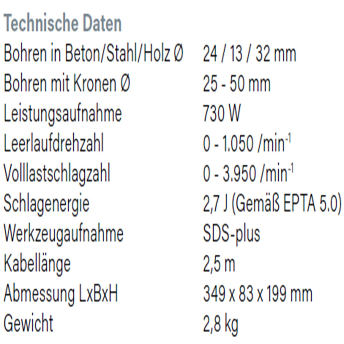 Datenblatt Hikoki DH24PG2 bei SicherFest.de