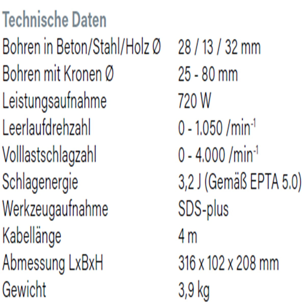 Datenblatt-Hikoki-DH28PC bei SicherFest.de