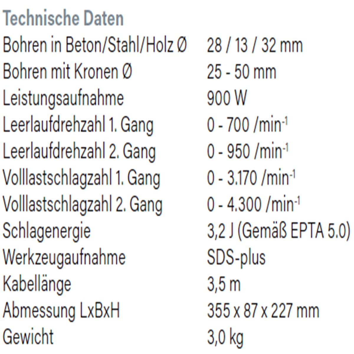 Datenblatt Hikoki DH28PEC bei SicherFest.de