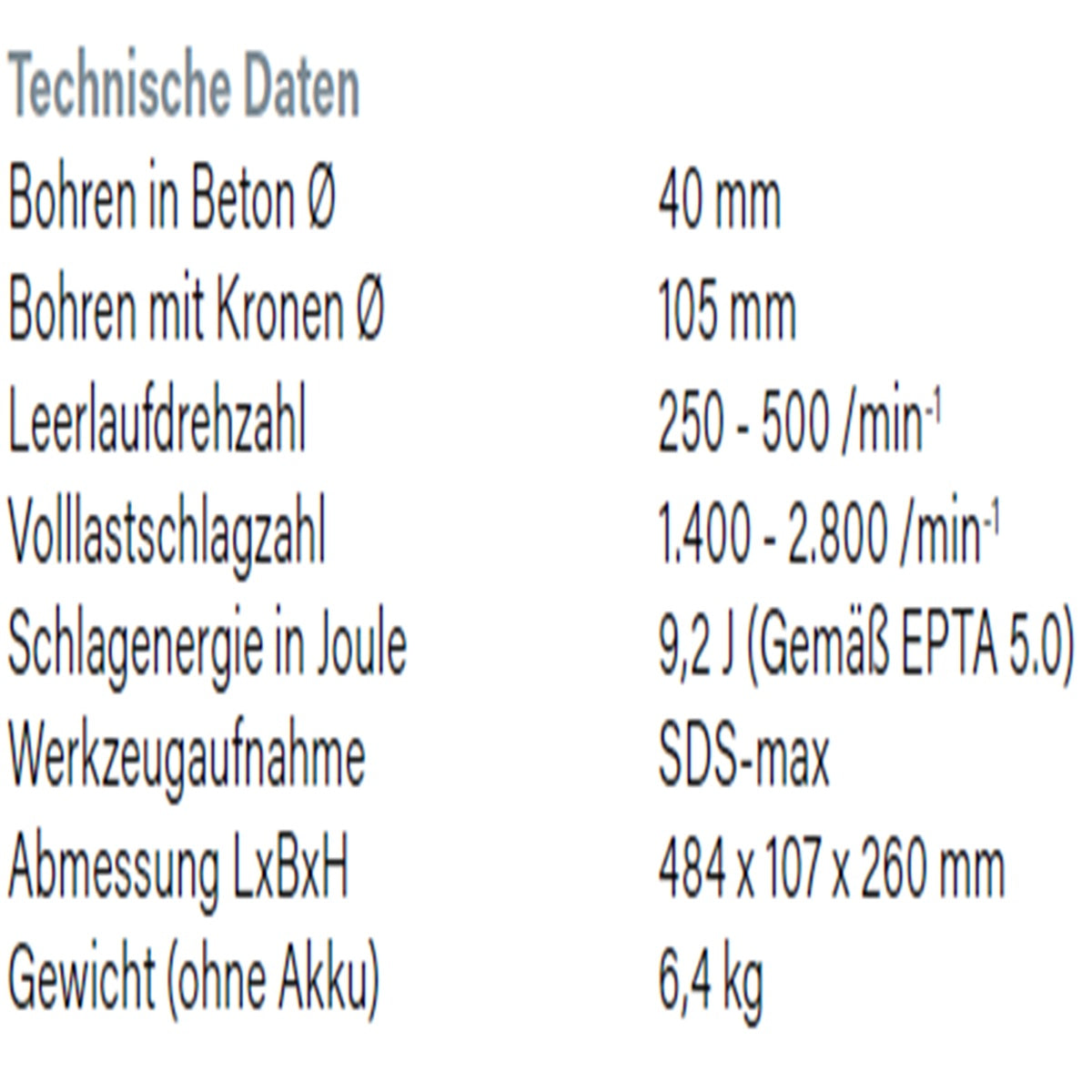 Datenblatt Hikoki DH3640DA bei SicherFest.de