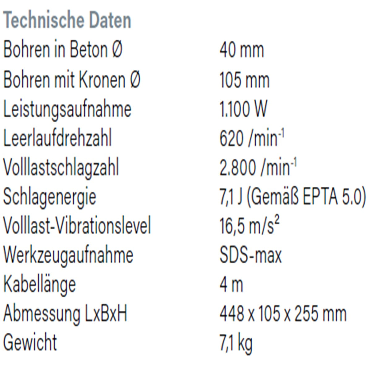 Datenblatt Hikoki DH40MC bei SicherFest.de