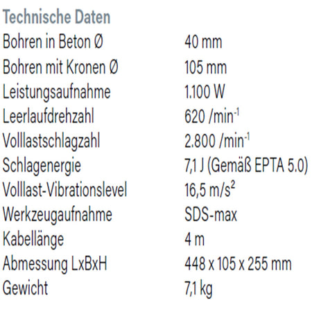 Datenblatt Hikoki DH40MC bei SicherFest.de