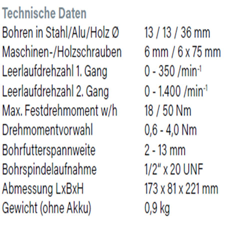 Datenblatt Hikoki DS18DA bei SicherFest.de