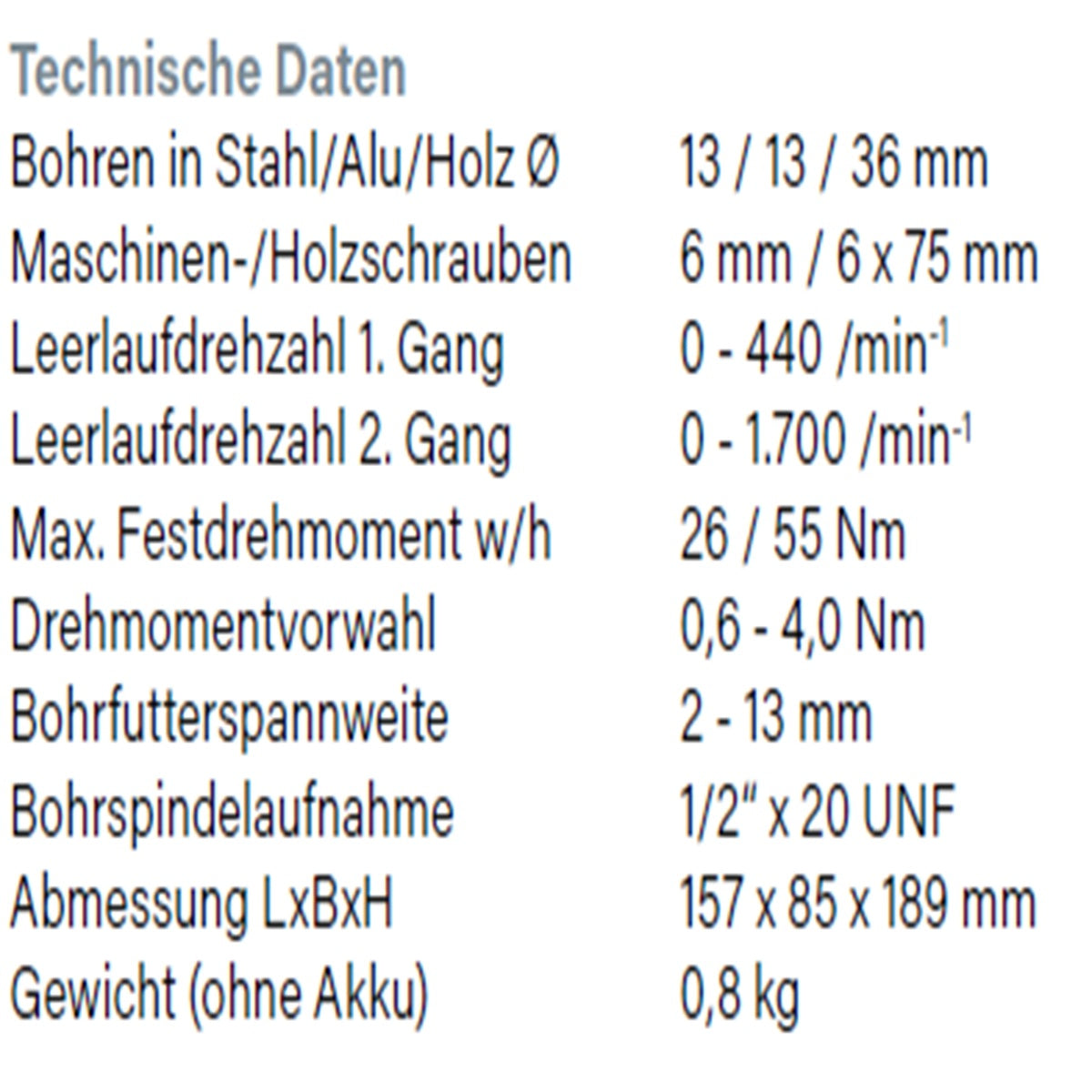 Datenblatt Hikoki DS18DD bei SicherFest.de