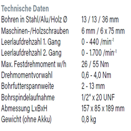 Datenblatt Hikoki DS18DD bei SicherFest.de