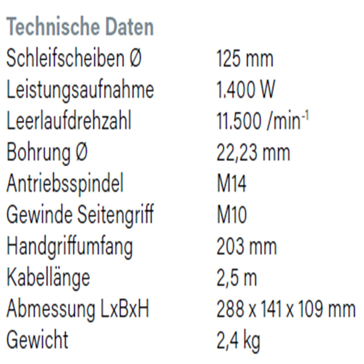 Datenblatt Hikoki G13SB4 bei SicherFest.de