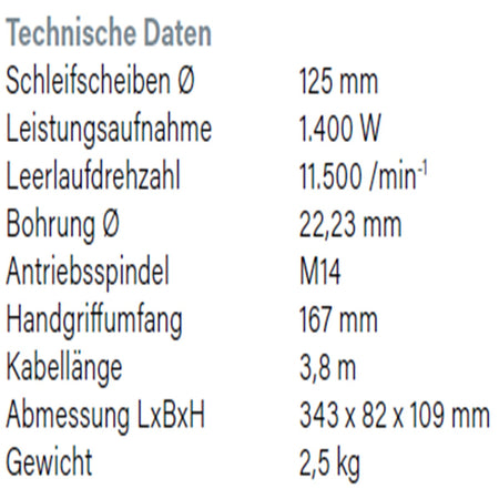 Datenblatt Hikoki G13SE3 bei SicherFest.de
