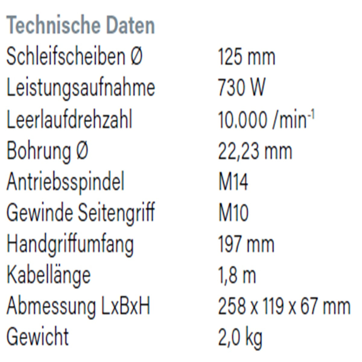 Datenblatt Hikoki G13SR4 bei SicherFest.de