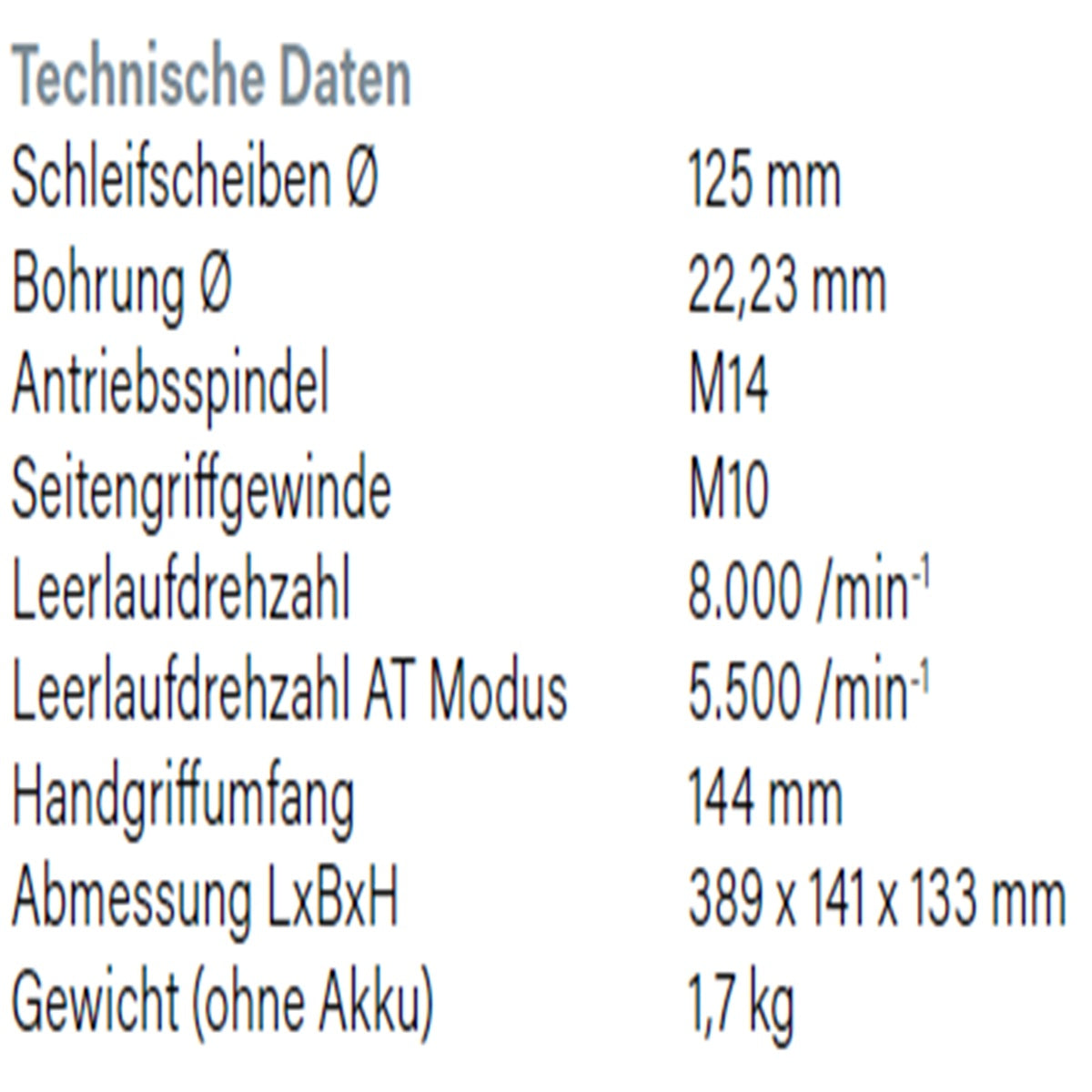 Datenblatt Hikoki G1813DE bei SicherFest.de