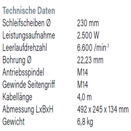 Datenblatt Hikoki G23MRUA bei SicherFest.de