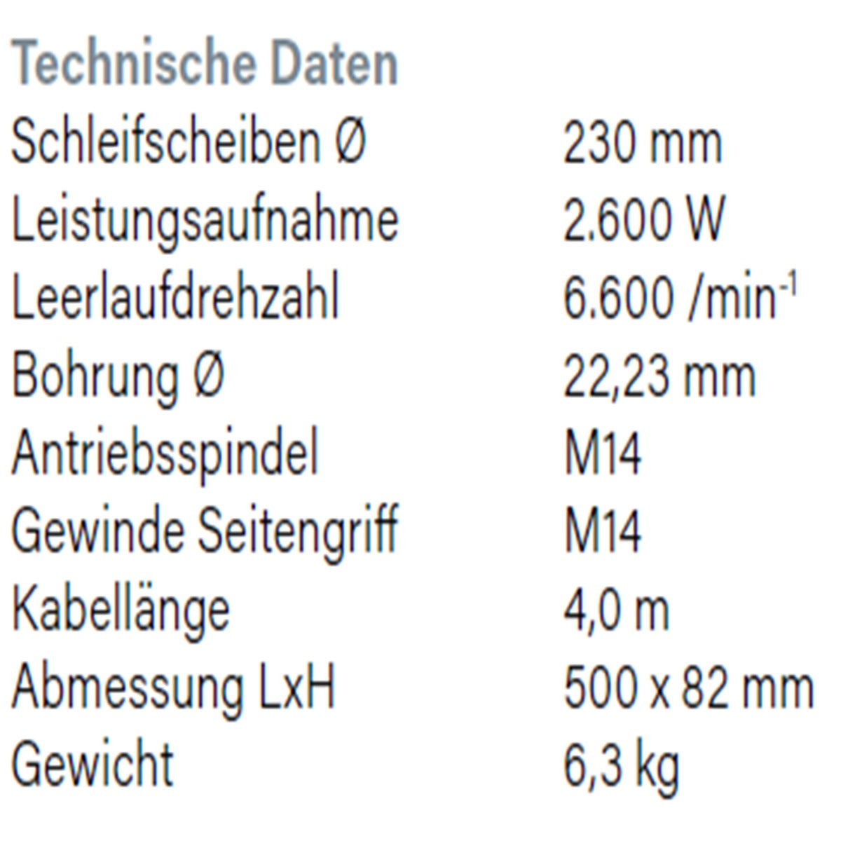 Datenblatt Hikoki G23UDY2 bei SicherFest.de