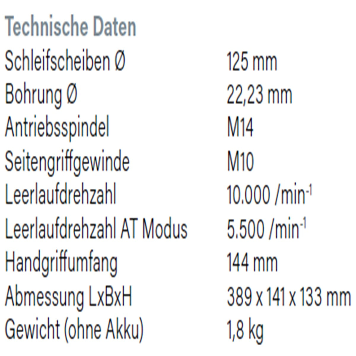 Datenblatt Hikoki G3613DE bei SicherFest.de