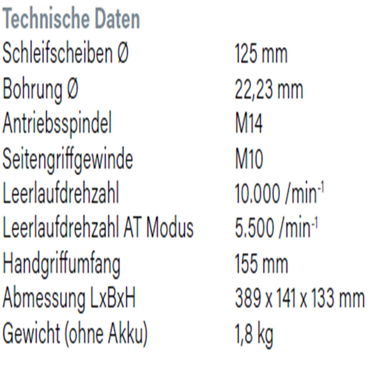 Datenblatt Hikoki G3613DF bei SicherFest.de