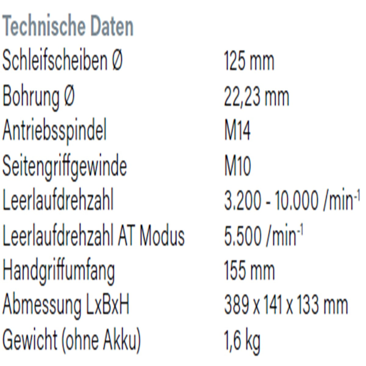 Datenblatt Hikoki G3613DVF bei SicherFest.de