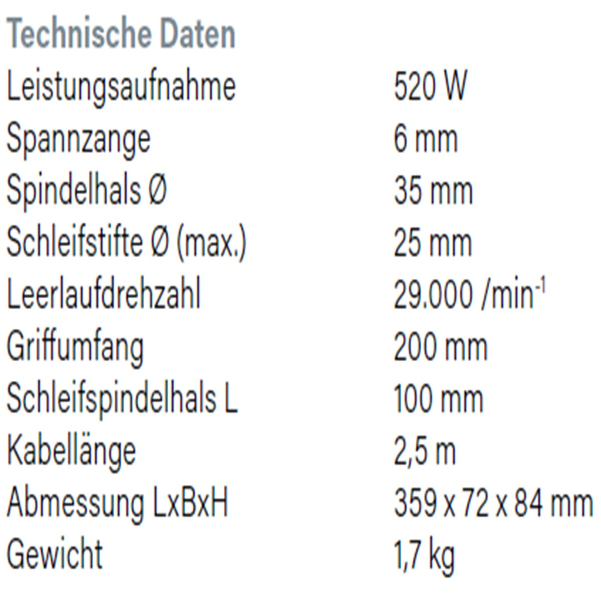 Datenblatt Hikoki GP2S2 bei SicherFest.de