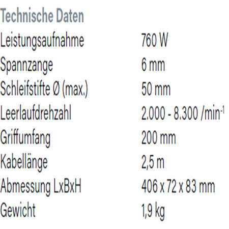 Datenblatt Hikoki GP5V bei SicherFest.de