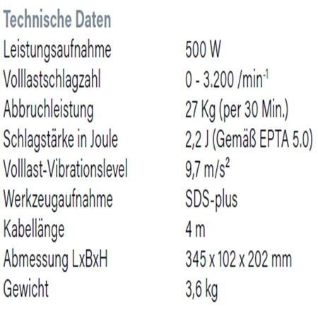 Datenblatt Hikoki H25PV bei SicherFest.de