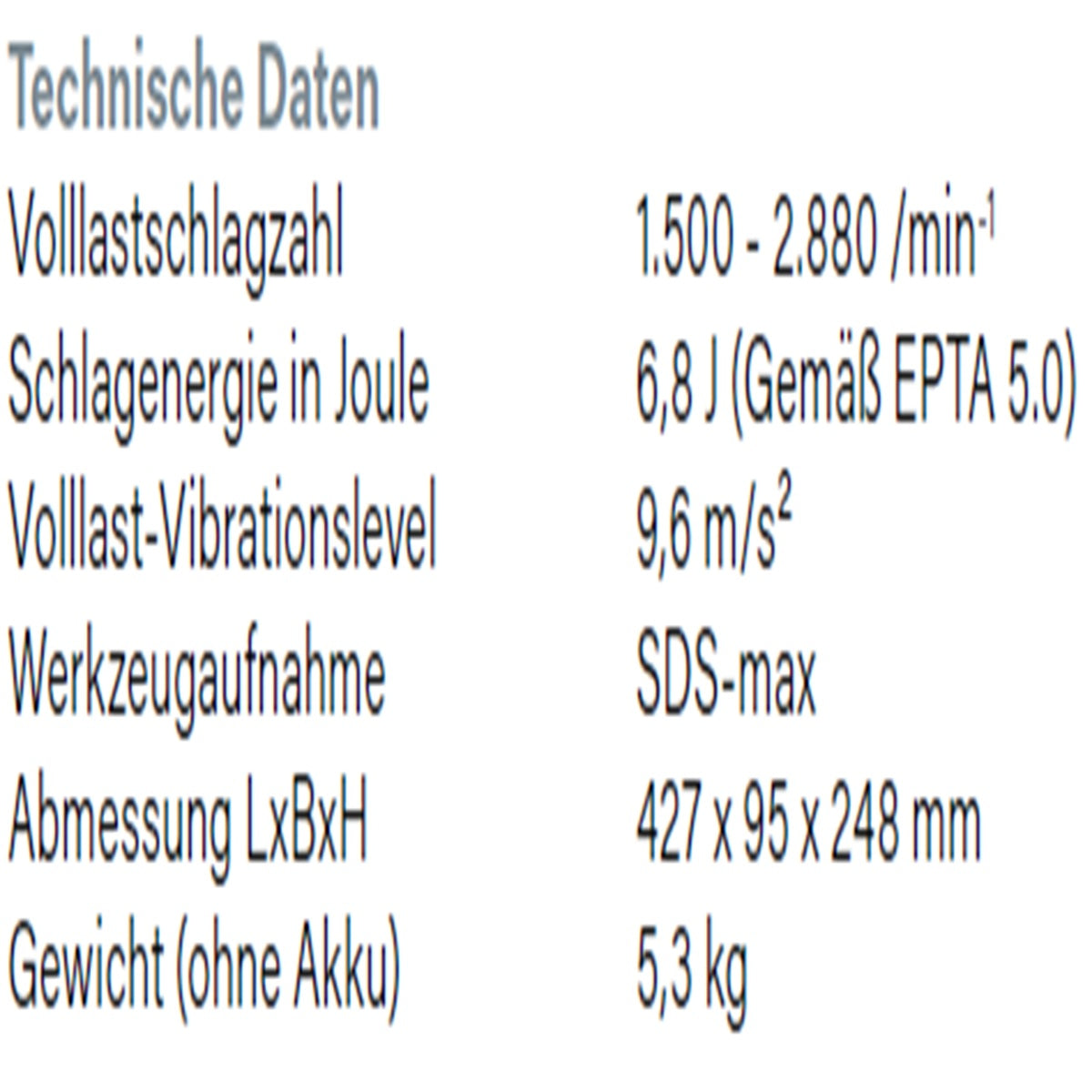 Datenblatt Hikoki H3641DA bei SicherFest.de