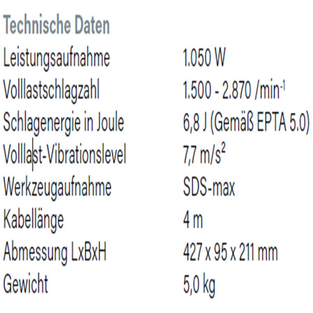 Datenblatt Hikoki H41ME bei SicherFest.de