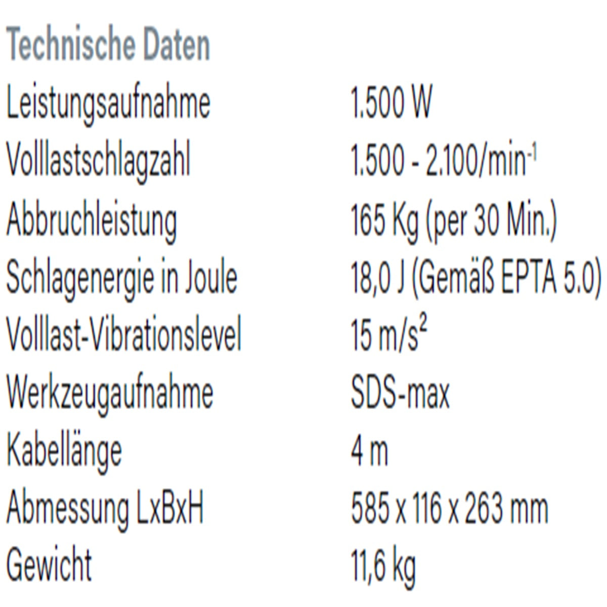 Datenblatt Hikoki H60ME bei SicherFest.de