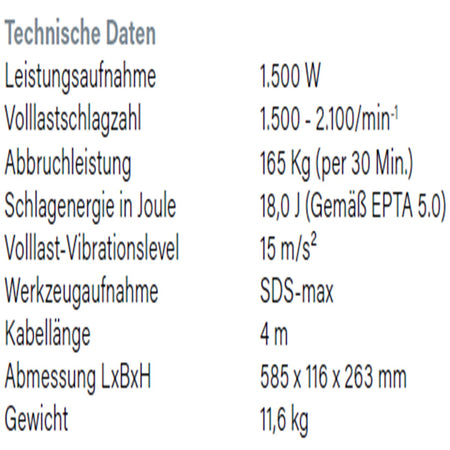 Datenblatt Hikoki H60ME bei SicherFest.de