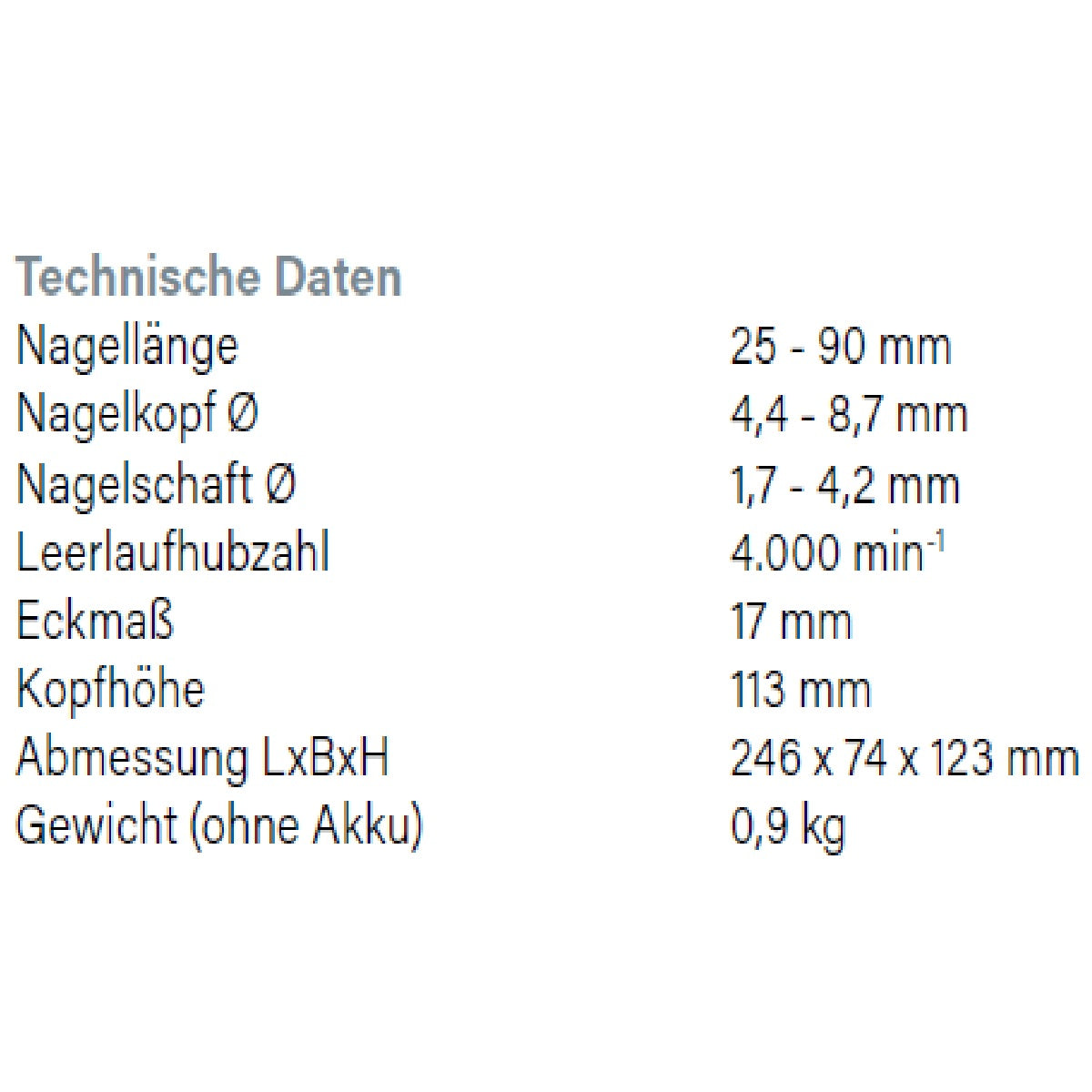 Datenblatt Hikoki NH18DSL bei SicherFest.de