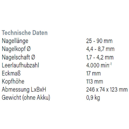 Datenblatt Hikoki NH18DSL bei SicherFest.de