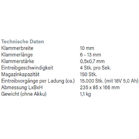 Datenblatt Hikoki NT1810DA bei SicherFest.de