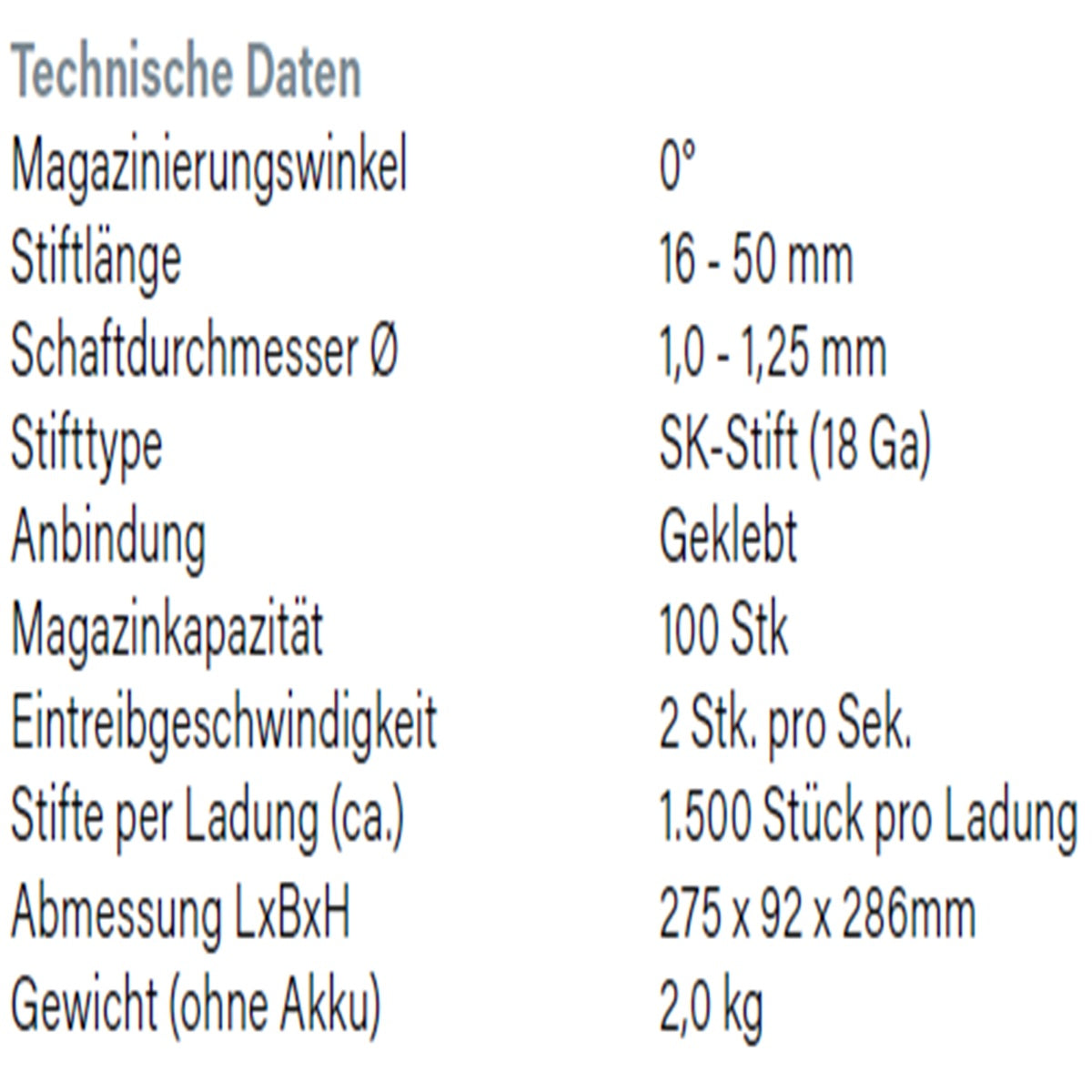 Datenblatt Hikoki NT1850DA bei SicherFest.de