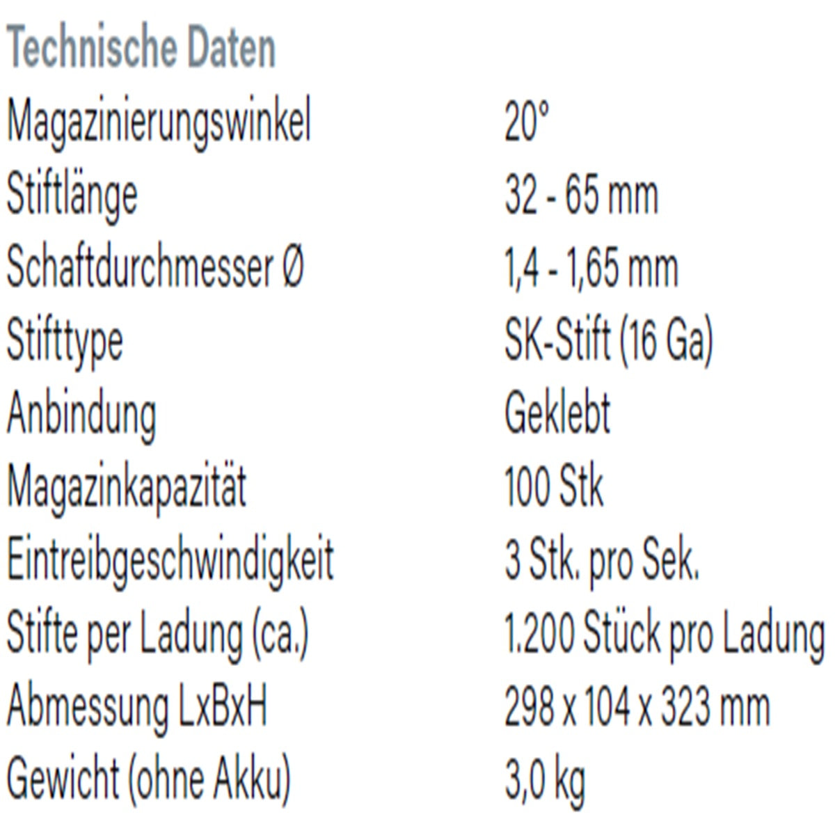 Datenblatt Hikoki NT1865DA bei SicherFest.de