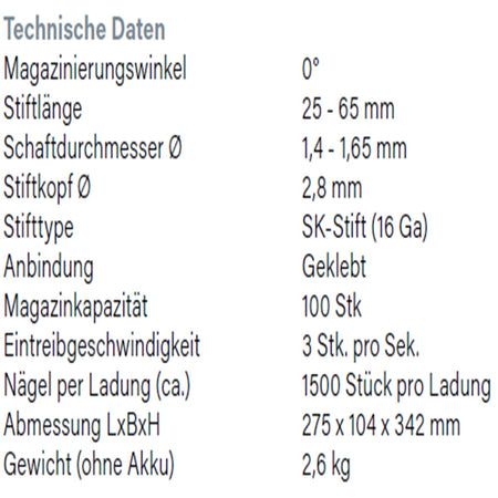 Datenblatt Hikoki NT1865DSA bei SicherFest.de