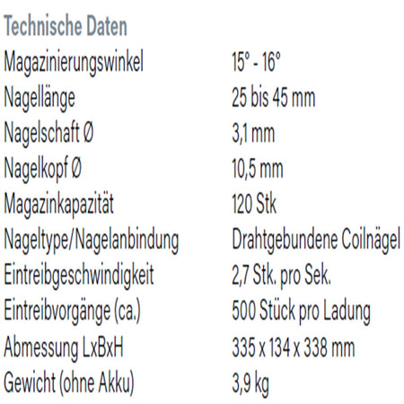 Datenblatt Hikoki NV1845DA bei SicherFest.de