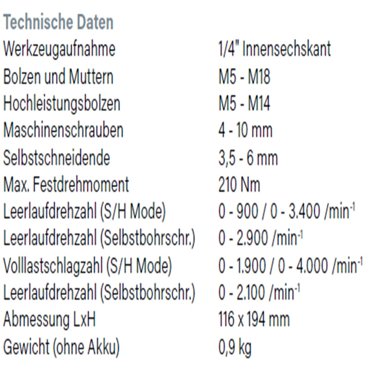 Datenblatt Hikoki WH18DC bei SicherFest.de