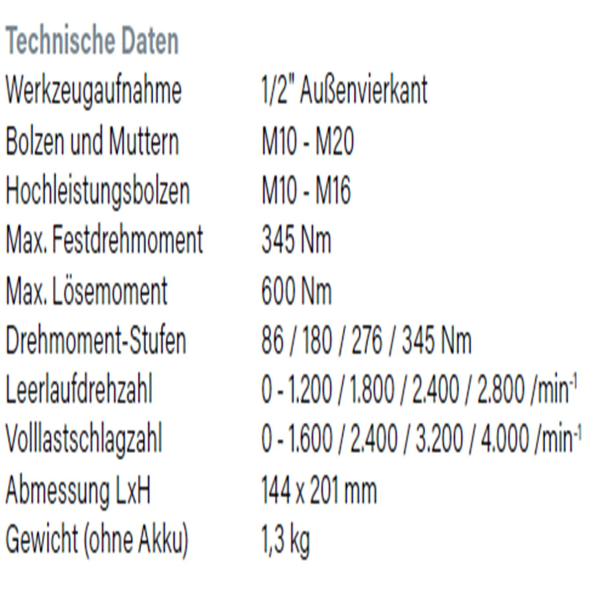 Datenblatt HIkoki WR18DH bei SicherFest.de