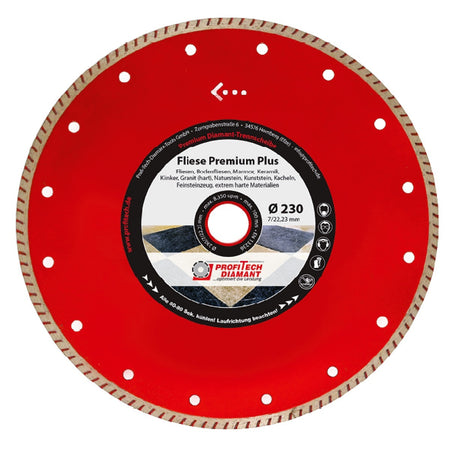 Profitech Diamanttrennscheibe Fliese Premium Plus bei SicherFest.de