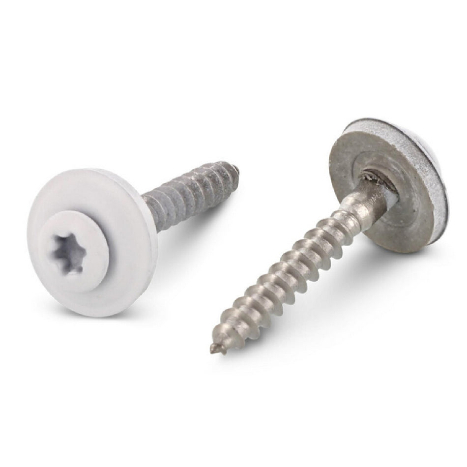 Spenglerschrauben Reinweiss RAL 9010 Edelstahl bei SicherFest.de