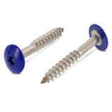 Trespo Holzschrauben Ultramarinblau RAL 5002 Edelstahl bei SicherFest.de